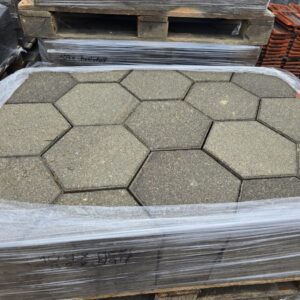 zeskanttegels, zeskanten, grijze zeskanten